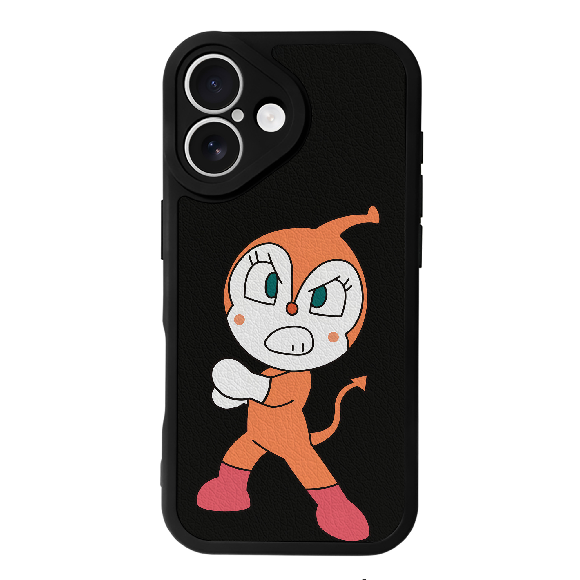 （画像用） アンパンマン Anpanman 【iPhone 16シリーズ対応】シリコンスマホケース（レザー調） 材質：シリコン